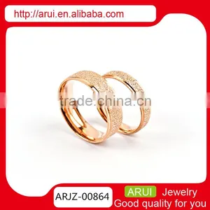 Hot Sale Fashion Jewelry 2016 Jewellery Silver Color Couple Stainless Steel Ring thumbnail-1