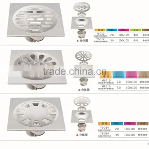 Modern Square Floor Drain thumbnail-1
