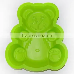 YangJiang Factory Manufacture Popular Food Grade Bear Shaped Silicone Cake Mold thumbnail-1