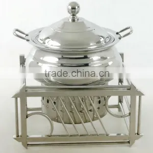 Steel Cheffing Dish, Wedding & Party Utensils, Food Serving Dish, Hot Keeping Dish, Catering Item, Hotel & Restaurant Utensils thumbnail-1