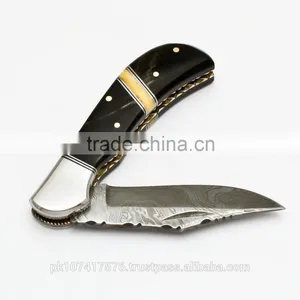 Damascus Folding Knife thumbnail-6