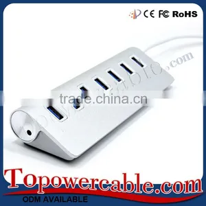 Premium High Speed Factory Price Aluminum External Usb 3.0 7 Port Hub thumbnail-5
