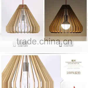2016 Modern Ceiling Wooden Pendant Lamp JK-8005B-13 LED Pendant Light thumbnail-6