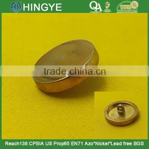 23mm Zinc Alloy Gold High Gloss NF Shank Button For Ladies Coats Wear -- MJ2124 thumbnail-1