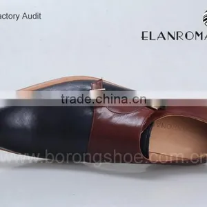 Wholesale Brand Names Mens Genuine Leather Shoes Double Monk Strap thumbnail-5