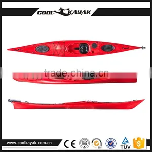 New k1 Racing Sea Kayak Sit in Kayak With Rudder Fishing Kayak From Cool Kayak for Sailing Boat thumbnail-1