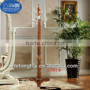 Imperial Style Rubber Wood Standing Coat Hanger S-701# thumbnail-1