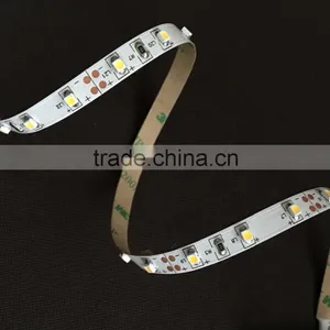 DC 12V/24V SMD 3528 60LEDs/M 4.8 Watt per Meter White PCB With CE/RoHS/LVD 3528 Led Strip thumbnail-1