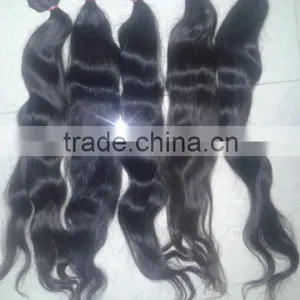 Unprocessed Raw Virgin Indian Hairs, Curly Machine Weft, Curly Hairs, Wavy Straight Hair Weaves thumbnail-5