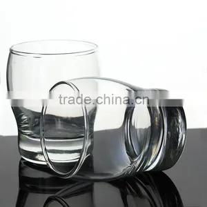 Impressions Drinking Water Beverage Shot Glass Set Clear Handblown Manufacturing thumbnail-1