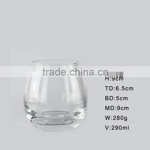 Wholesale Egg Shaped Close Mouth 2015 New Design Tumbler Shot Whisky Glass thumbnail-2