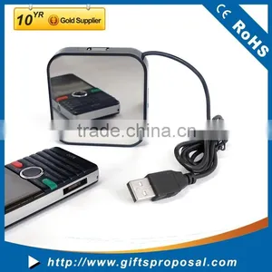 High Speed Mirror Hub USB 2.0 With LED Logo as Promotional Gift thumbnail-1