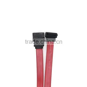 L Shape to Straight Sata 7 to 7 Flat Serial ATA Cable Custom Length thumbnail-2
