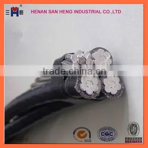 XLPE PE PVC Insulation Material and Aluminum Alloy AAAC Aluminum AAC Conductor Material Low Voltage Twisted Abc Cable thumbnail-3