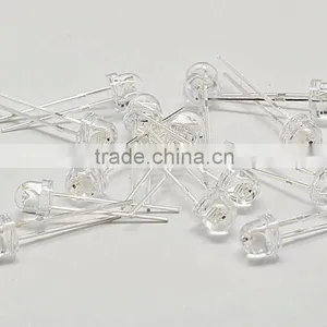 Green LED Straw Hat 5MM Round With Domed Top Light Emitting Diode ( Lens Color Water Clear ) thumbnail-1