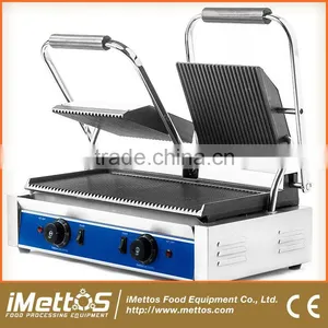 Tabletop Commercial Electric Panini Maker IMettos Double Panini Grill thumbnail-1