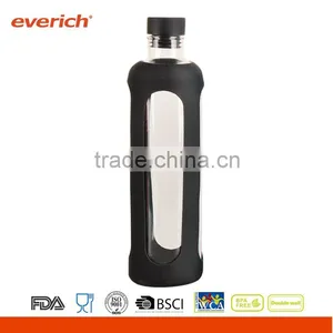 550ml Leak Proof Borosilicate Glass Bottle With Silicone Cap and Sleeve thumbnail-2