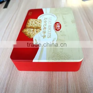 Largre Square Tin Can for Biscuit thumbnail-3