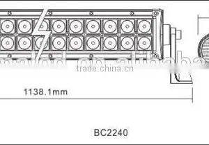 Car Accessorise China 41.5inch High Lumen Led Bar Light 240w Led Rigid Bar thumbnail-3