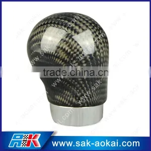 Real Carbon Fiber Car Gear Shift Knob Black Ball thumbnail-1