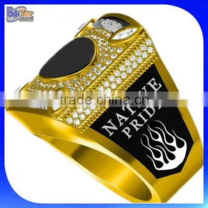 Custom Men Silver Stainless Steel Class Championship Ring Team Super Bowl Champion Ring Replica Sport Championship Ring Sale Quality Choice thumbnail-2
