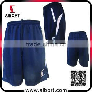 Custom Sports Navy Rugby Shorts With White Panel thumbnail-1