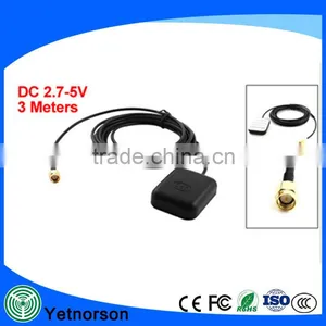 External Vehicle GPS Antenna Auto Active Receiver Magnetic Base Mount Adapter Aerial SMA Male Connector, Cable Length: 3m thumbnail-4