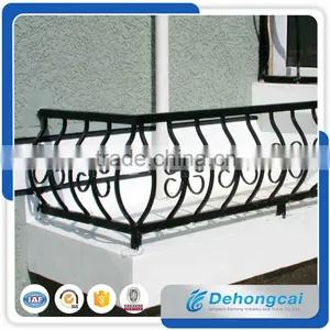 Factory Direct Sale Customized Galvanized Wrought Iron Balcony Railing With Arch Designs thumbnail-2