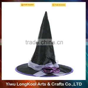 Ladies Deluxe Halloween Hat Party Playtime Cosplay Witch Hat thumbnail-1