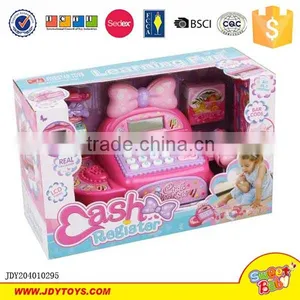 New Product Shopping Battery Operated Plastic Cash Register Toy With Conveyor thumbnail-2