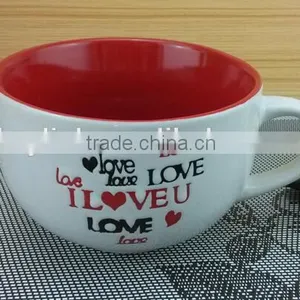 Keylink Valentine's 16oz Ceramic Soup Bowl for Promotion thumbnail-1