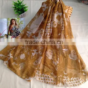 Custom Design Top Quality Digital Printing Fashion Silk Scarf thumbnail-2