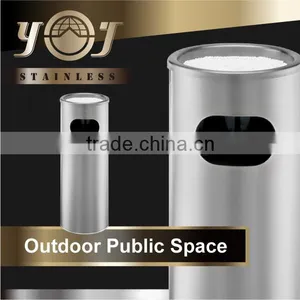 Wholesale Decorative Stainless Steel Outdoor Standing Ashtray thumbnail-1