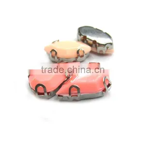 Sewing Claw Stone Beaded Chunky Matte Manik Resin Colorful Pastel Candy Garment Apperal Accessories thumbnail-1
