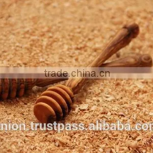 Olive Wood Carved Honey Spoon thumbnail-1