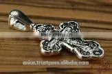 Silver Cross Jesus Christ Crucifix. Russian & Greek Orthodox Style. thumbnail-5