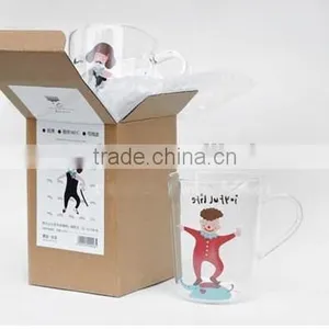 Handle Glass Cup Mug Clear Glass Coffee Mug thumbnail-6