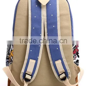 New Fashion White Canvas Backpacks Wholesale thumbnail-3