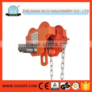 Hand Chain Pulling Geared Trolley Plain Trolley thumbnail-1