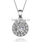 Factory Price S925 Silver Jewelry Real White Gold Plated 925 Sterling Silver Jewelry thumbnail-3