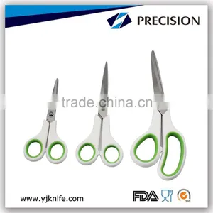 3pcs PP and TPR Handle 2Cr13 Blade Office Scissors Set thumbnail-1