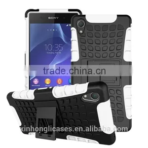 Wholesale Hybrid Shock Proof Stand Cell Phone Case For Sony Xperia z1 thumbnail-3