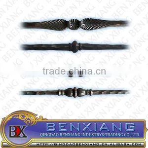 Decorative Forged Iron Fence Pickets Solid Bars Pickets thumbnail-1