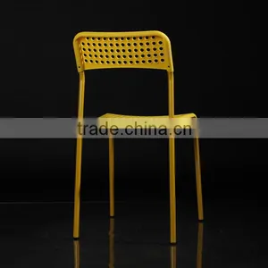 Hot Sale Cheap Restaurant Metal Frame Plastic Chair PM055 thumbnail-3