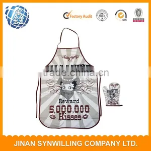 Black White Apron Kitchen Protective Clothing Cover Cotton Kitchen Apron For Men And Women thumbnail-5