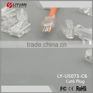 LY-US073-C6 Ningbo Liyuan Cat6 RJ45 Modular Plug With Holes thumbnail-5