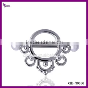 Vibrating Body Piercing Jewelry 16g Sex Gay Nipple Piercing thumbnail-1