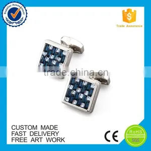 Customized Compass Logo Metal Epoxy Enamel Cufflinks thumbnail-3