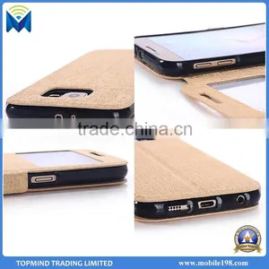 2016 New Flip Case for Samsung Galaxy S6, for Samsung Galaxy S6 Window Leather Case Smart Phone Case thumbnail-6
