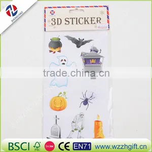 Halloween Pumpkins & Green Ghost Large Temporary Tattoos Cute Big Tattoo Stickers thumbnail-5